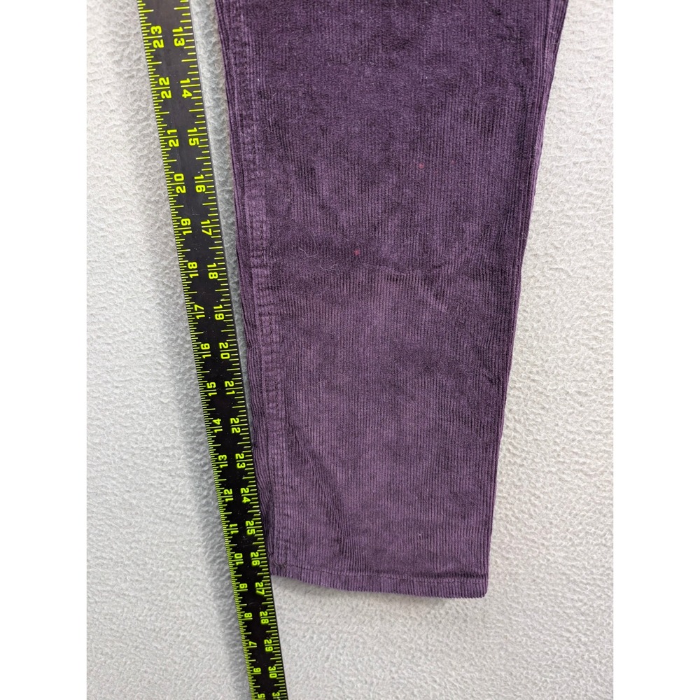 Gap Girlfriend Corduroy Pants Women's 10/30R Purple Cotton Tapered Stretch Y2K - Picture 7 of 9
